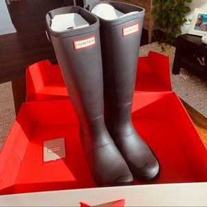Hunter Original Tall Back Adjustable Rain Boots